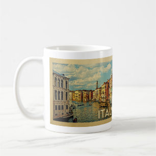 ItalienVenedig vintage resor Kaffemugg