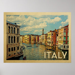 ItalienVenedig vintage resor Poster
