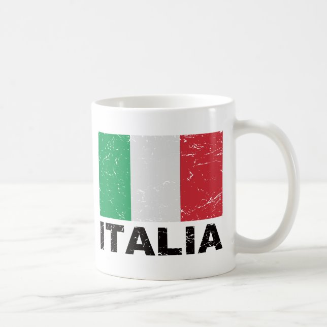 Italienvintageflagga Kaffemugg (Höger)