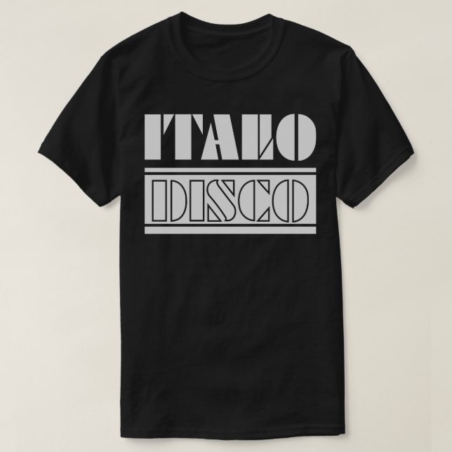ITALO DISCO 90s Music T Shirt (Design framsida)