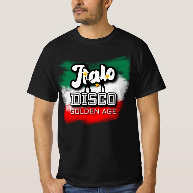 Italo Disco Golden Age T Shirt (Framsida)