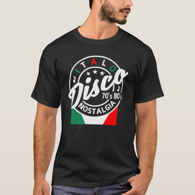 Italo Disco Nostalgia T Shirt (Framsida)