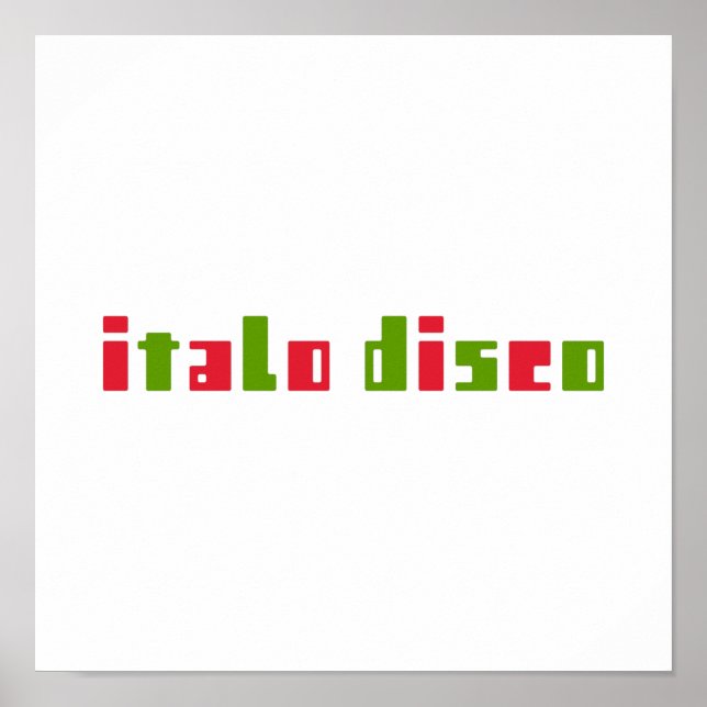 ITALO DISCO POSTER (Framsidan)