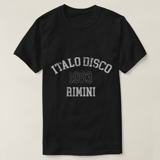 Italo Disco T Shirt (Design framsida)