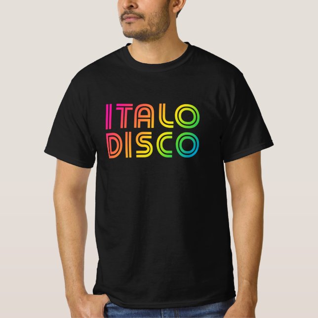 Italo Disco T Shirt (Framsida)