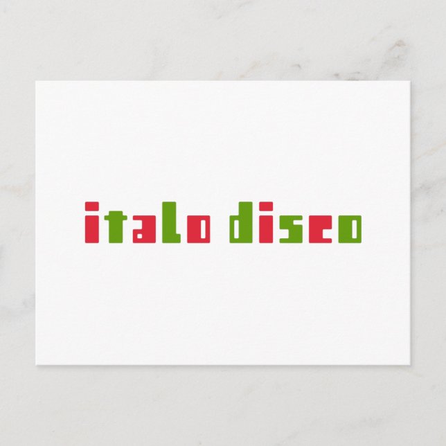 ITALO DISCO VYKORT (Framsida)