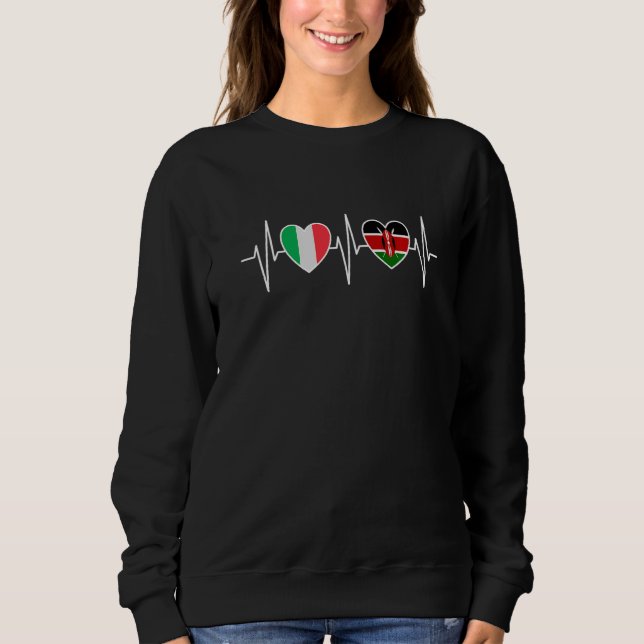 Italy And Kenya Kenyan Flag Flags Premium T Shirt (Framsida)