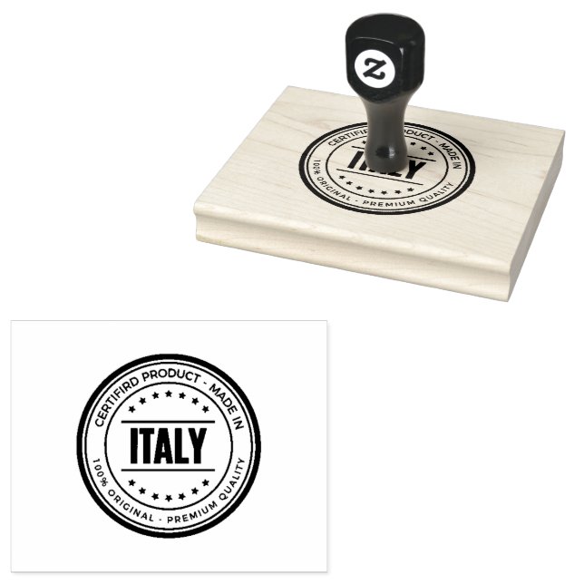 ITALY Clear Bold Lettering Impression Professional Stämpel (Stämplad)
