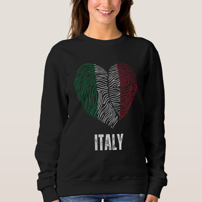 Italy Flag Italian Flag Italy DNA Italy Heart T Shirt (Framsida)