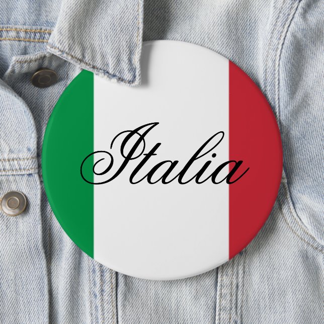 Italy Flag Italian Pride Europe Country Knapp (In Situ)