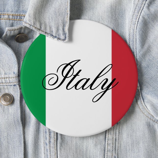 Italy Flag Italian Pride Europe Country Knapp (In Situ)