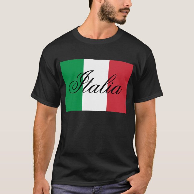 Italy Flag Italian Pride Europe T Shirt (Framsida)