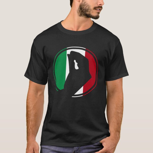 Italy Flag Italian Roots Humor  Italian Hand Gestu T Shirt (Framsida)