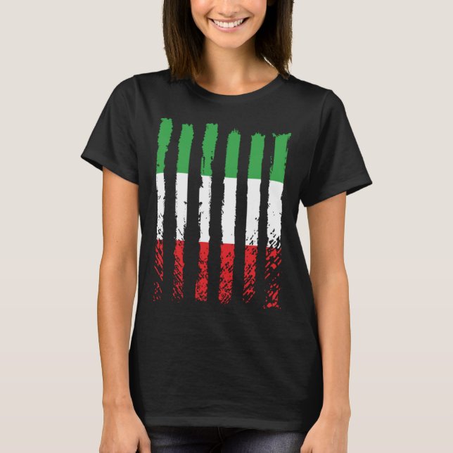 Italy flag love proud Italian people BACKPRINT T Shirt (Framsida)