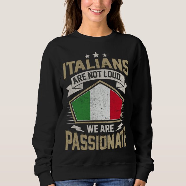 Italy Flag Passionate Italians Girls & Women T Shirt (Framsida)