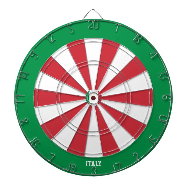 Italy Flag Patriot's Bullseye Darttavla (Framsidan)