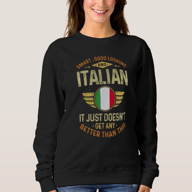 Italy Flag Proud Italians Men & Women   T Shirt (Framsida)