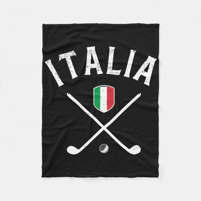 Italy Golf - Italian Flag Golf Tee  Fleecefilt (Framsidan)