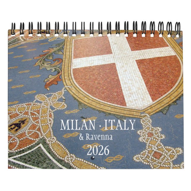 ITALY - Milan & Ravenna Calendar 2026 Kalender (Omslag)