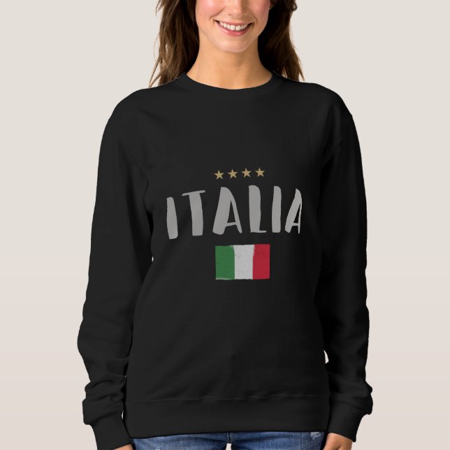 Italy Soccer Football Fan Shirt Flag T (Framsida)