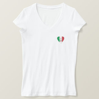 Italy Souvenir ITALIA BANDERA nacional en corazón Tee