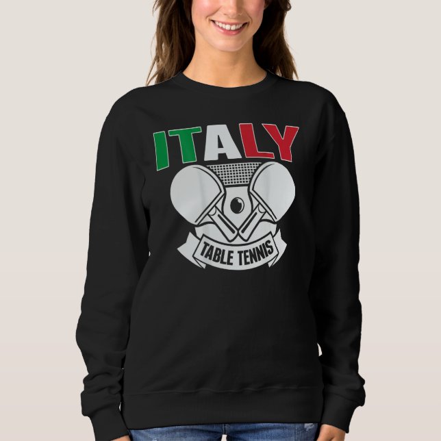 Italy Table Tennis   Support Italian Ping Pong Tea T Shirt (Framsida)