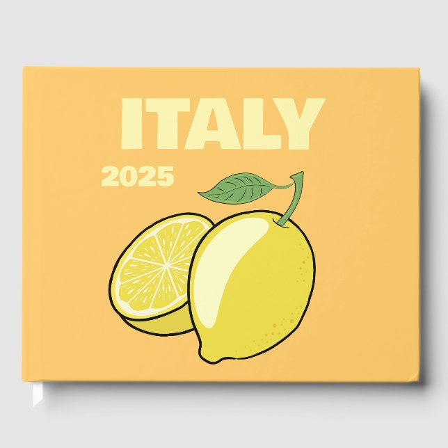 Italy travel coffee table book gästböcker (Framsida)