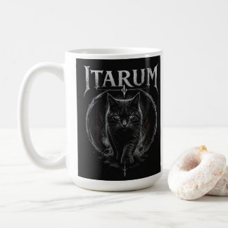 Itarum Cat Gothic Black Cat Dark Fantasy Art Kaffemugg