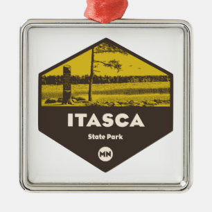Itasca State Park Minnesota Julgransprydnad Metall
