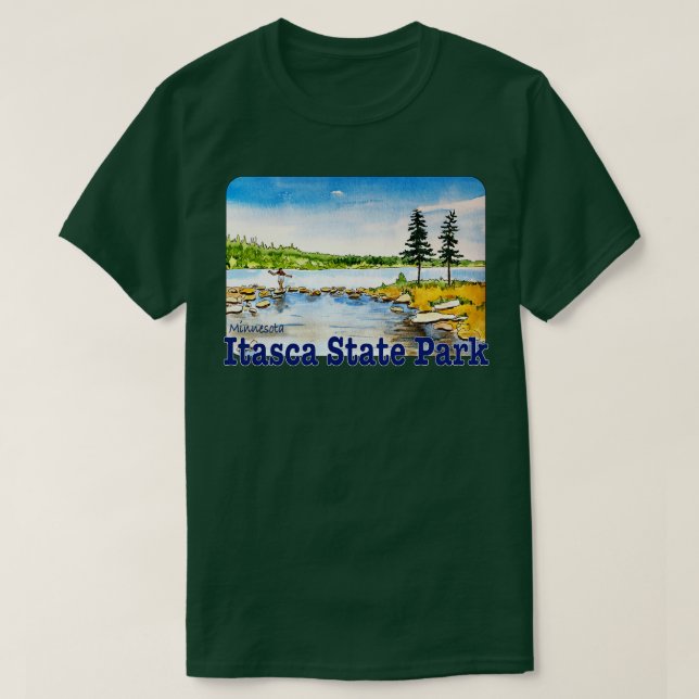 Itasca State Park Minnesota T Shirt (Design framsida)