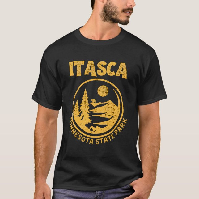 Itasca State Park Minnesota T Shirt (Framsida)