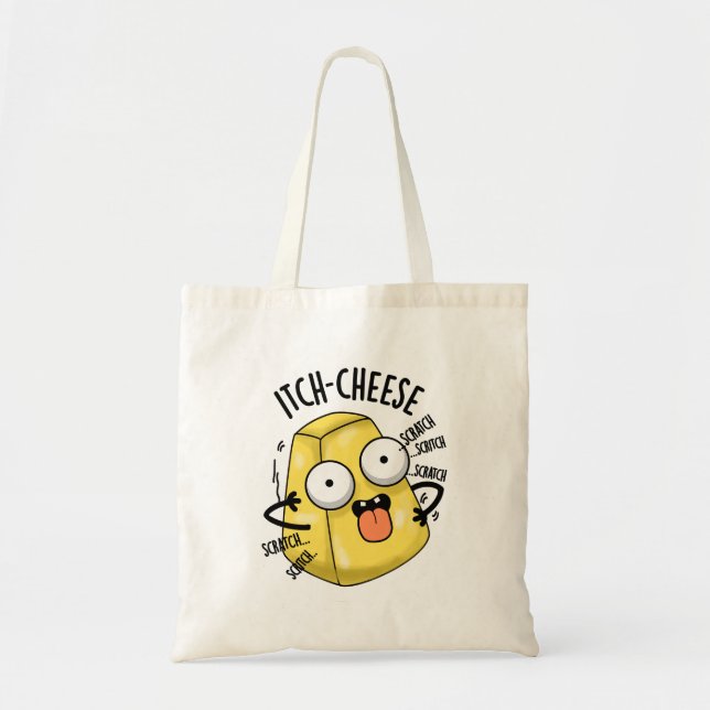 Itch-ost Funny Cheese Pun Tygkasse (Framsidan)