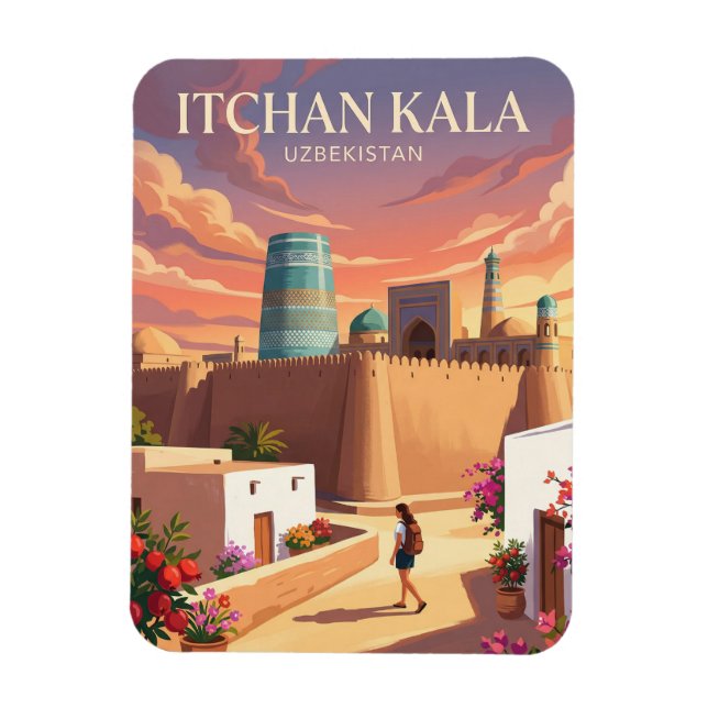 Itchan Kala Uzbekistan Magnet (Vertikal)