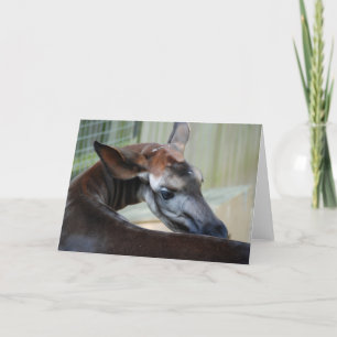 "Itchy Okapi"-hälsningskort Kort