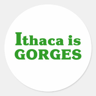 Ithaca är Gorges Runt Klistermärke