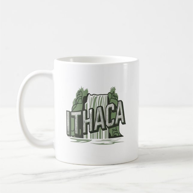 ithaca falls  kaffemugg (Vänster)