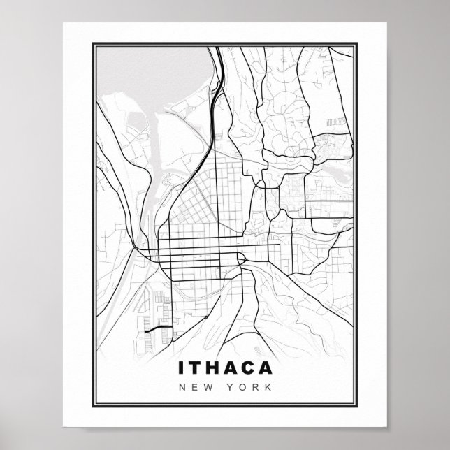 Ithaca Karta Poster (Framsidan)