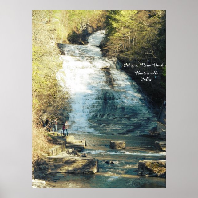 ITHACA NEW YORK BUTTERMILK FALLS poster (Framsidan)