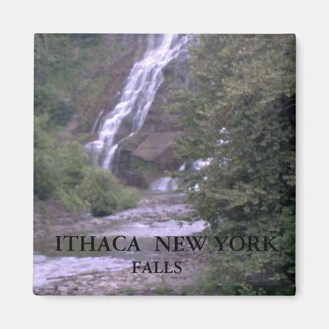 ITHACA, NEW YORK FALLS-magnet Magnet (Framsidan)