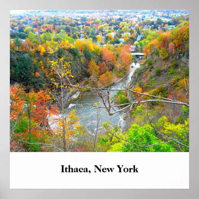 ITHACA NEW YORK GORGE poster (Framsidan)