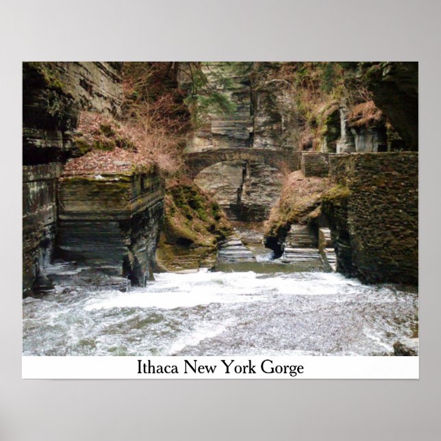 ITHACA NEW YORK GORGE Poster (Framsidan)