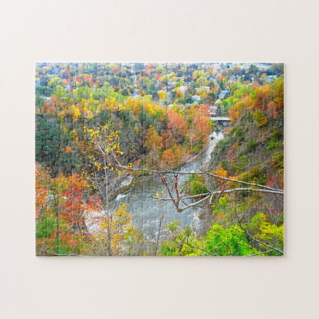 ITHACA NEW YORK GORGE PUSSEL (Horisontell)