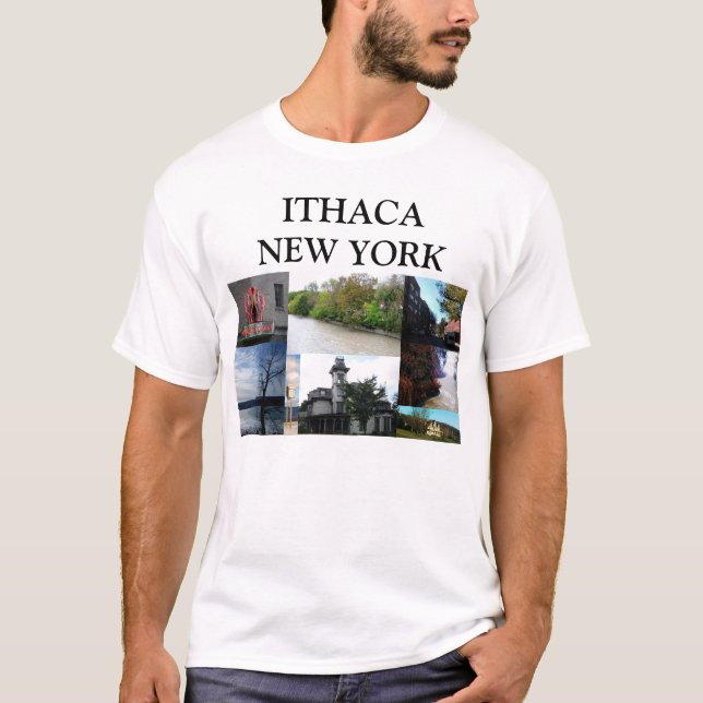ITHACA NEW YORK Top T Shirt (Framsida)
