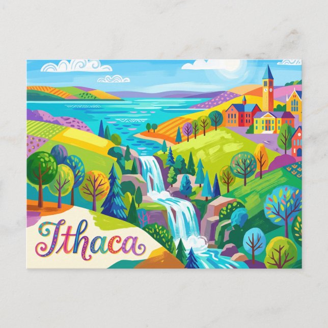 Ithaca, New York, USA Vykort (Framsida)