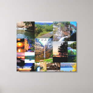 ITHACA, NYA YORK-KANVASTRYCKET CANVASTRYCK