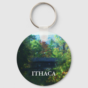 ITHACA, NYA YORK-nyckelkedja Nyckelring