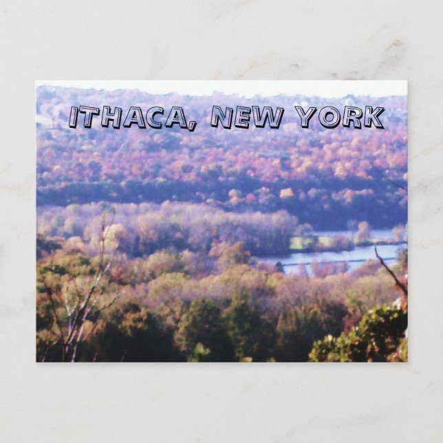 ITHACA, NYTT YORK-vykort Vykort (Framsida)