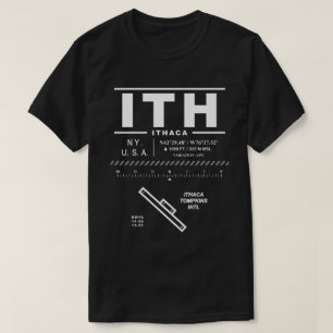 Ithaca Tompkins Internationell flygplats ITH T Shirt