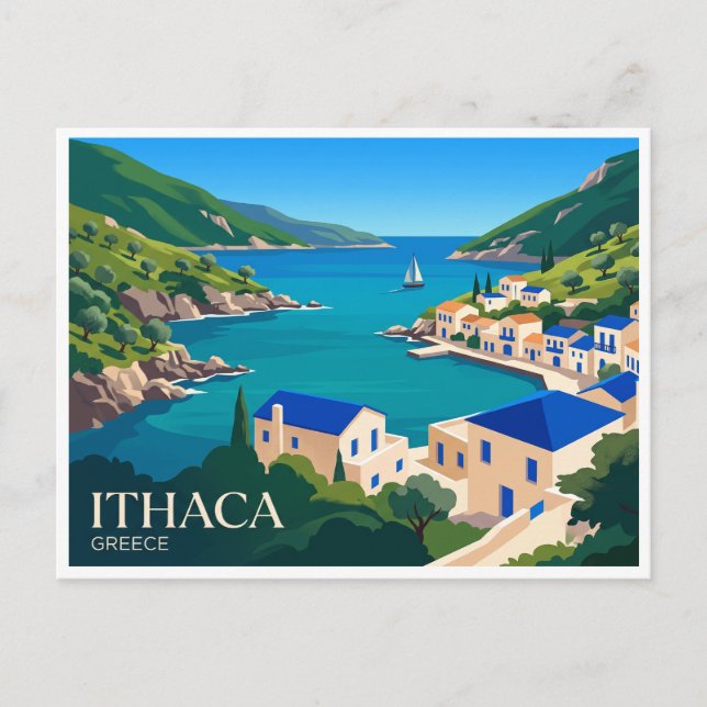 Ithaka, Grekland Vykort (Framsida)
