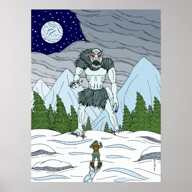 Ithaqua Weird Horror Art Poster (Framsidan)